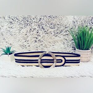 Vintage 80s Wide Woven Belt